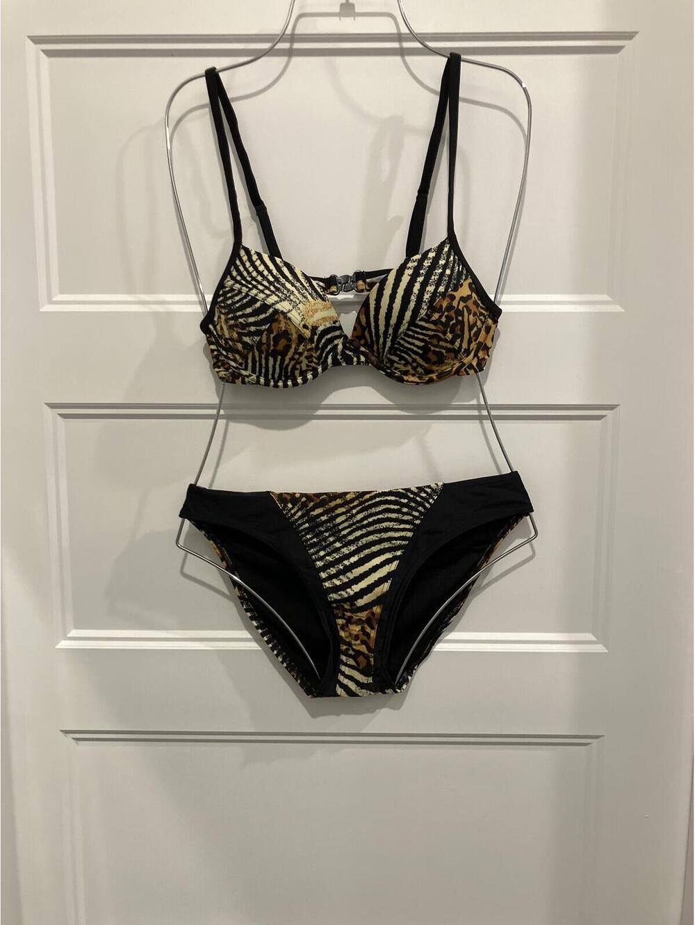 Outfit 2-Piece Zebra Leopard Print Bikini Swimwear Set